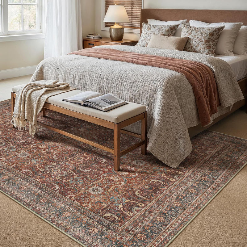 Large Washable Rugs Living Room Vintage Area