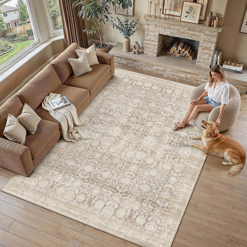 Large Washable Rugs Living Room Vintage Area