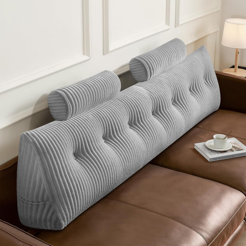 Large Wedge Back Pillows Headboard Triangular Rest Reading