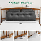 Large Wedge Back Pillows Headboard Triangular Rest Reading