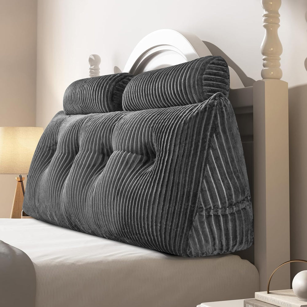 Large Wedge Back Pillows Headboard Triangular Rest Reading