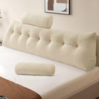 Large Wedge Back Pillows Headboard Triangular Rest Reading