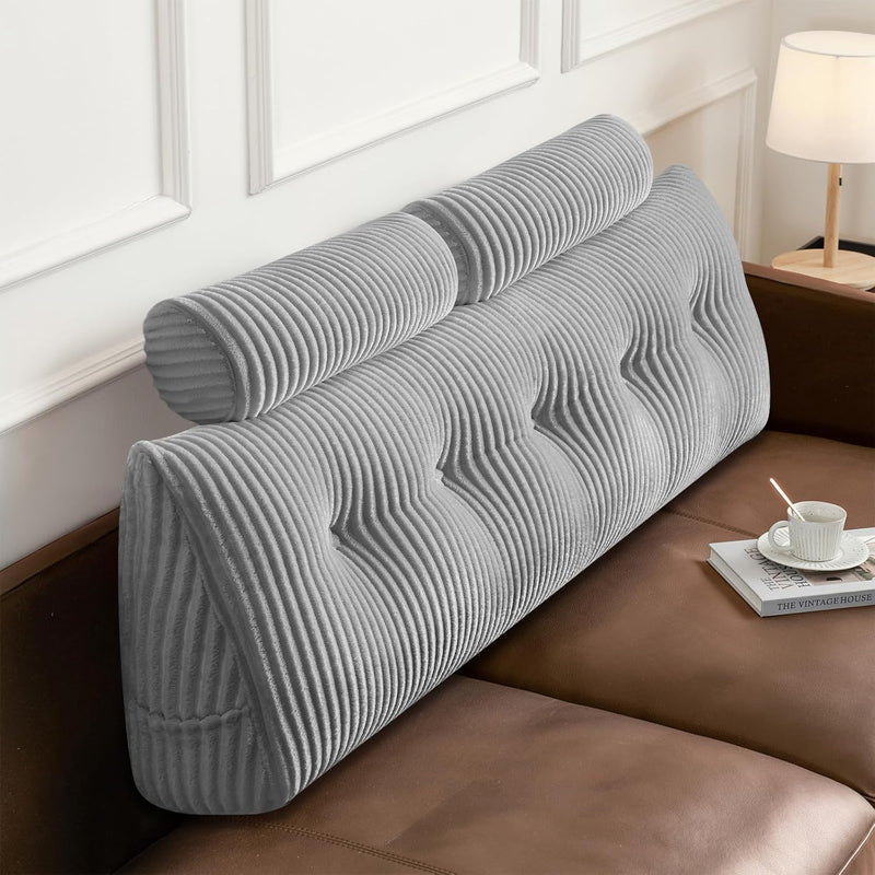 Large Wedge Back Pillows Headboard Triangular Rest Reading