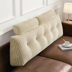 Large Wedge Back Pillows Headboard Triangular Rest Reading