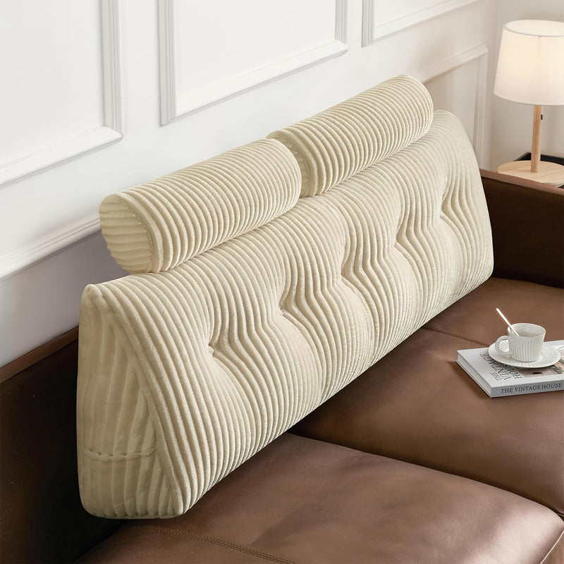 Large Wedge Back Pillows Headboard Triangular Rest Reading