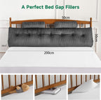 Large Wedge Back Pillows Headboard Triangular Rest Reading