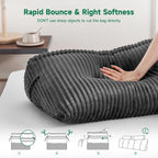 Large Wedge Back Pillows Headboard Triangular Rest Reading