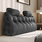Large Wedge Back Pillows Headboard Triangular Rest Reading