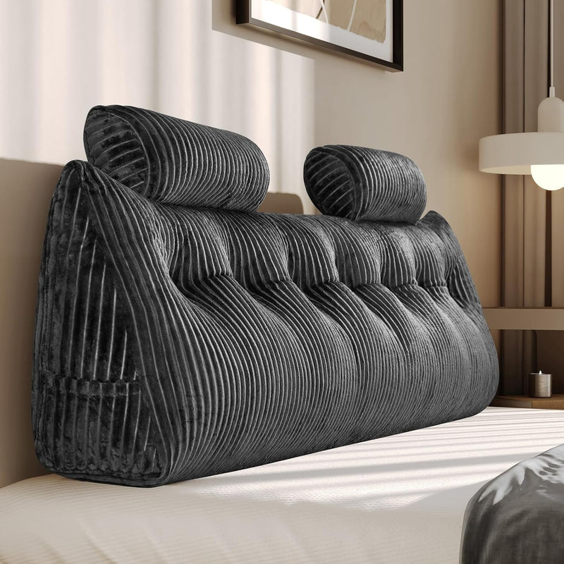 Large Wedge Back Pillows Headboard Triangular Rest Reading
