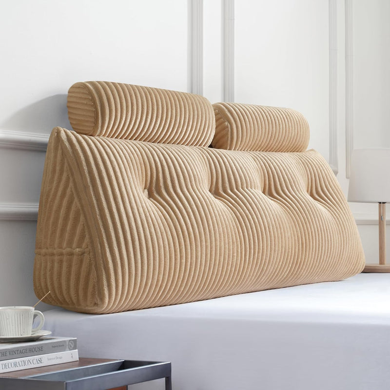 Large Wedge Back Pillows Headboard Triangular Rest Reading