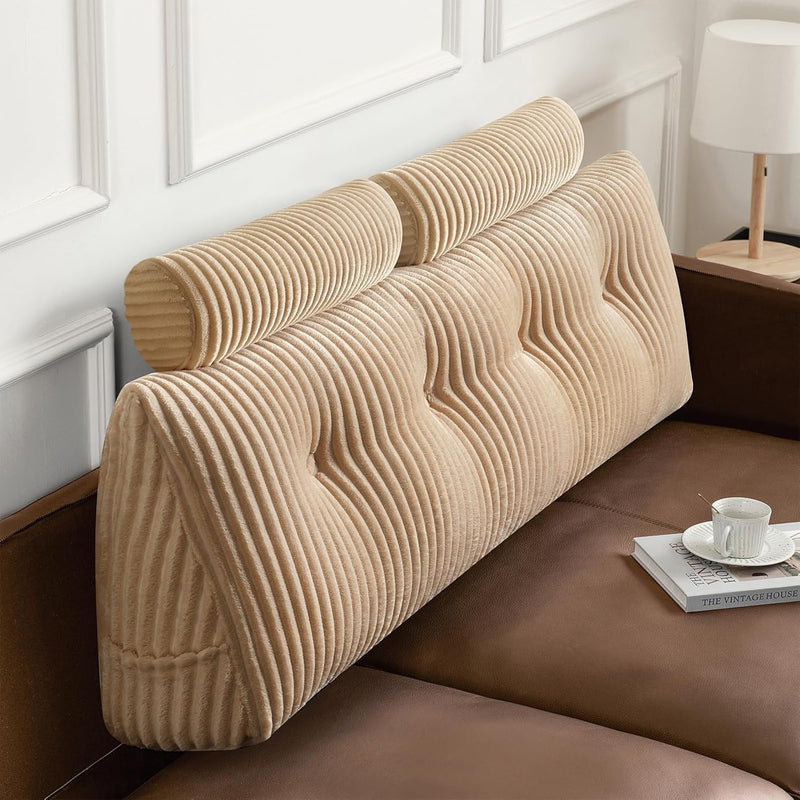 Large Wedge Back Pillows Headboard Triangular Rest Reading