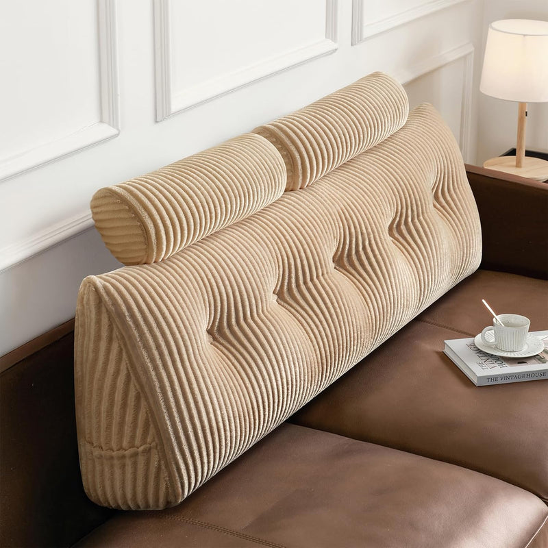 Large Wedge Back Pillows Headboard Triangular Rest Reading
