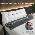 Large Wedge Back Pillows Headboard Triangular Rest Reading
