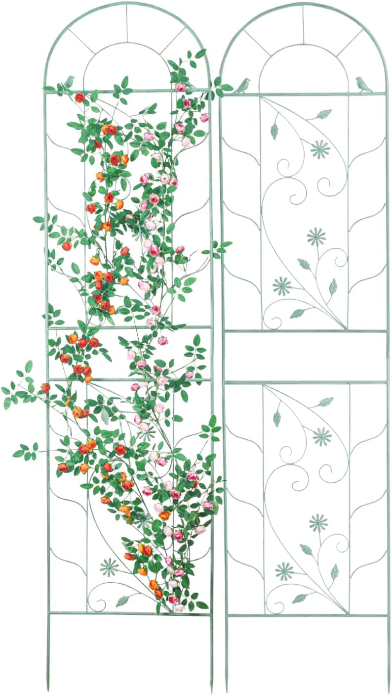 Large Wrought Iron Garden Trellises for Climbing Plants