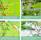 Large Wrought Iron Garden Trellises for Climbing Plants