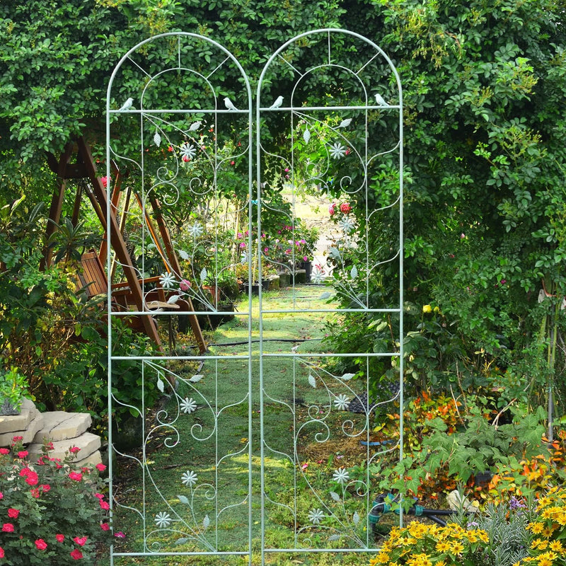Large Wrought Iron Garden Trellises for Climbing Plants