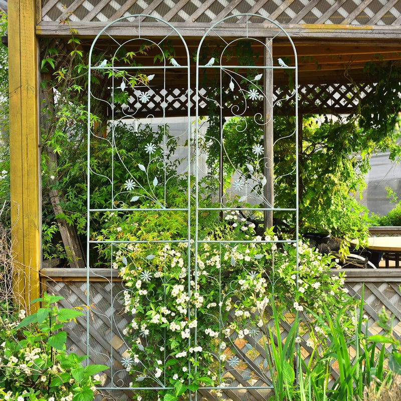 Large Wrought Iron Garden Trellises for Climbing Plants