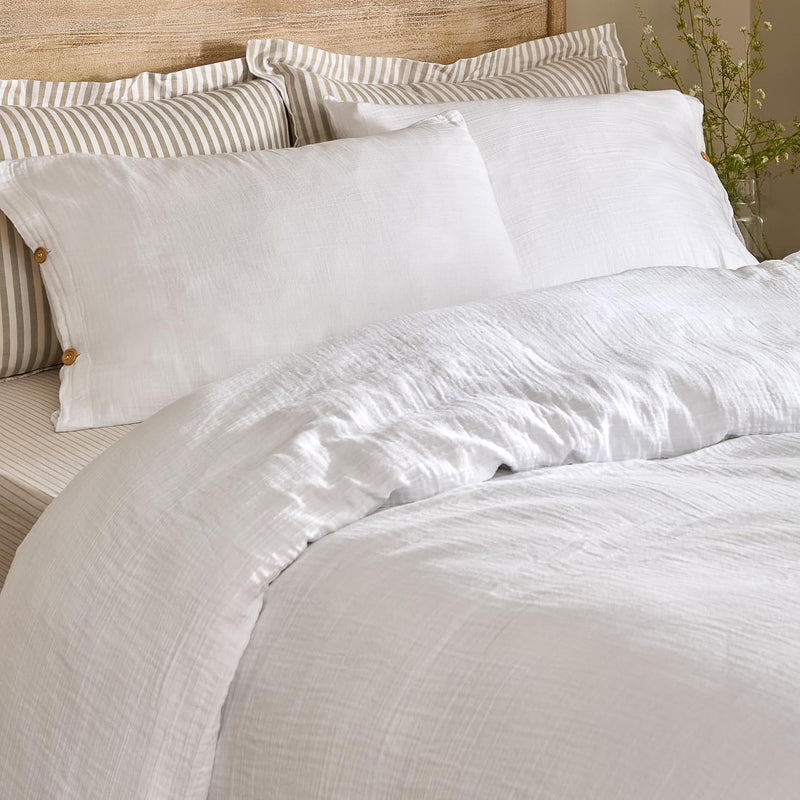 Lark Cotton Muslin Duvet Cover Set