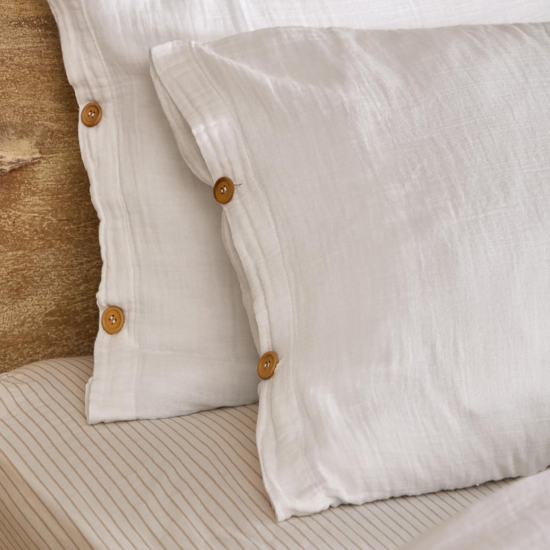 Lark Cotton Muslin Duvet Cover Set