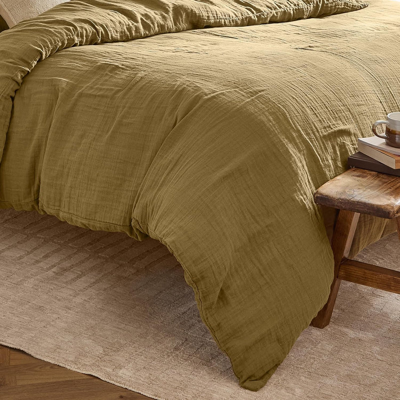 Lark Cotton Muslin Duvet Cover Set