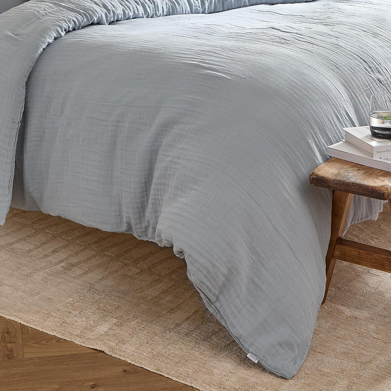 Lark Cotton Muslin Duvet Cover Set