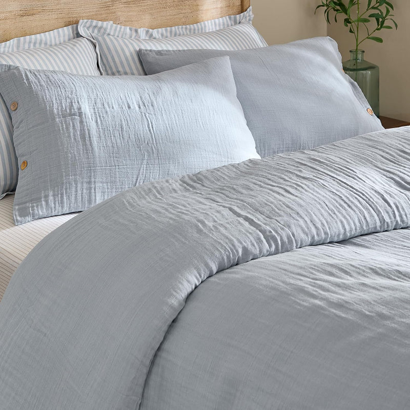 Lark Cotton Muslin Duvet Cover Set