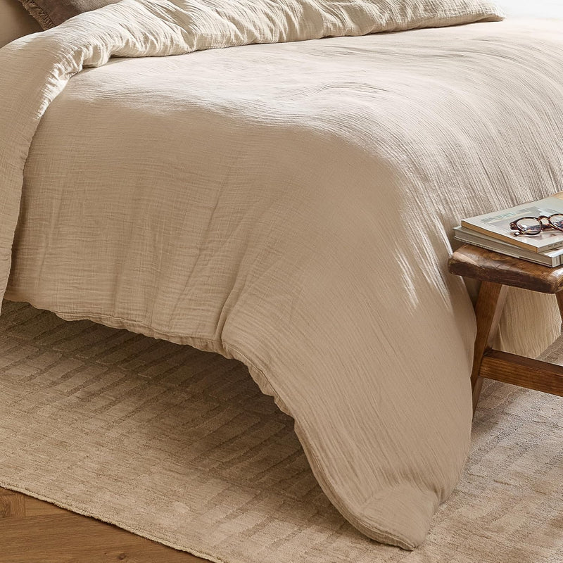 Lark Cotton Muslin Duvet Cover Set