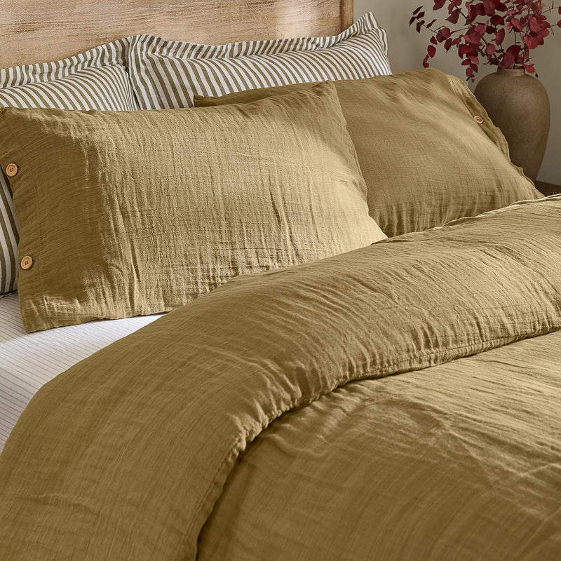 Lark Cotton Muslin Duvet Cover Set
