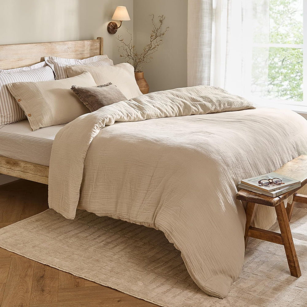 Lark Cotton Muslin Duvet Cover Set