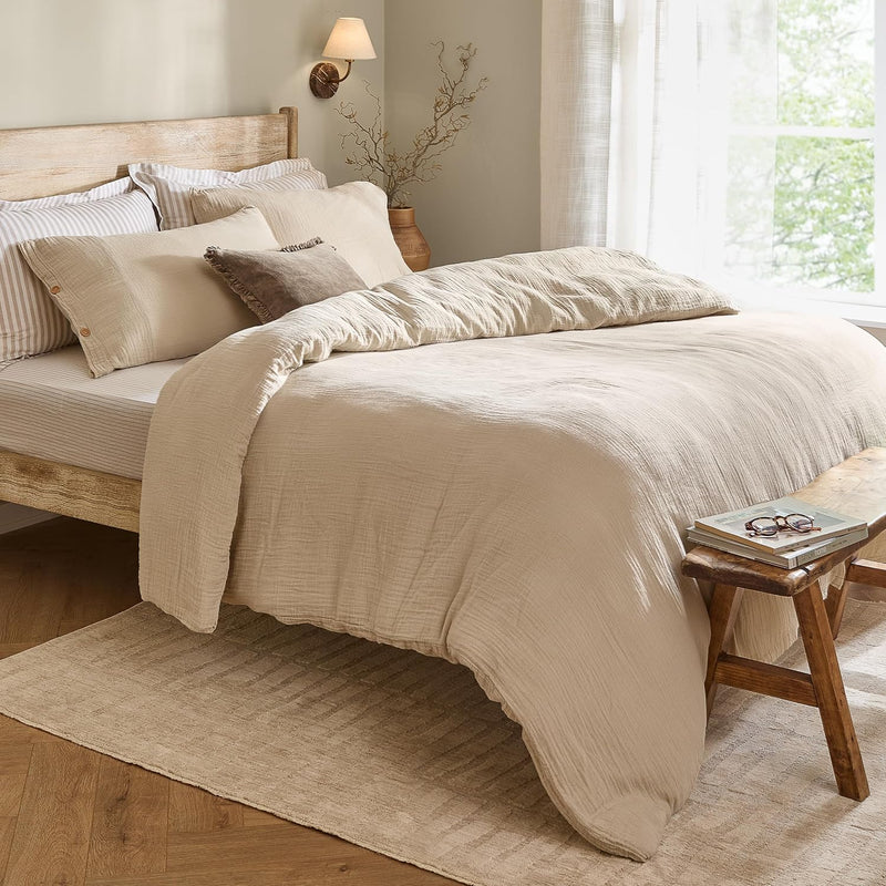 Lark Cotton Muslin Duvet Cover Set
