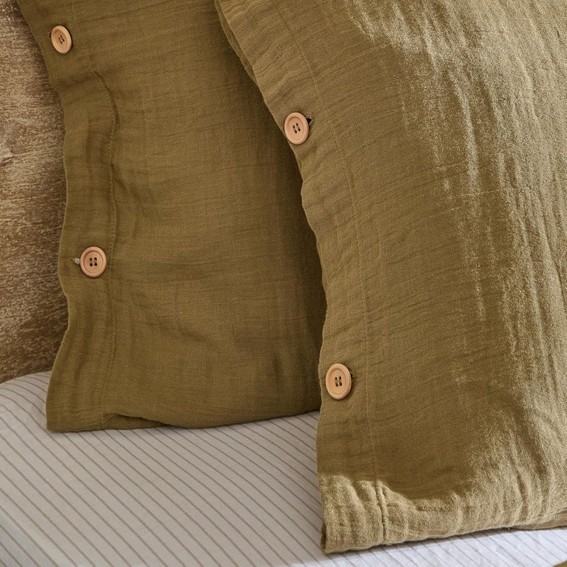 Lark Cotton Muslin Duvet Cover Set