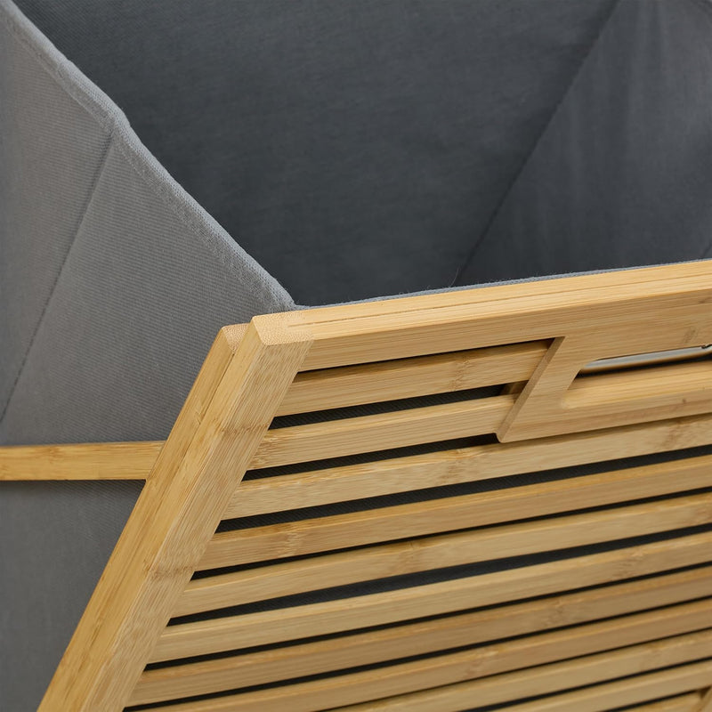 Laundry Basket Rack 2 Fabric Hampers