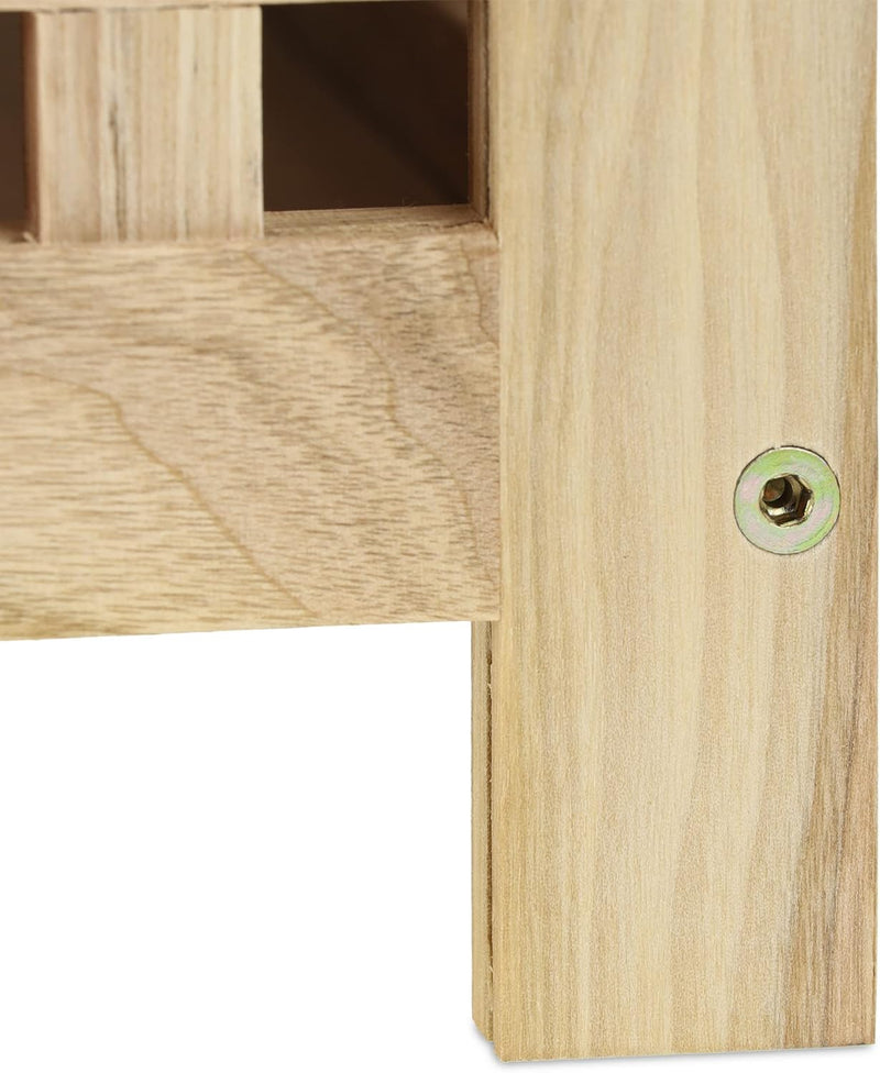Laundry Basket with Seat Walnut 50x39x39CM