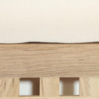 Laundry Basket with Seat Walnut 50x39x39CM 45