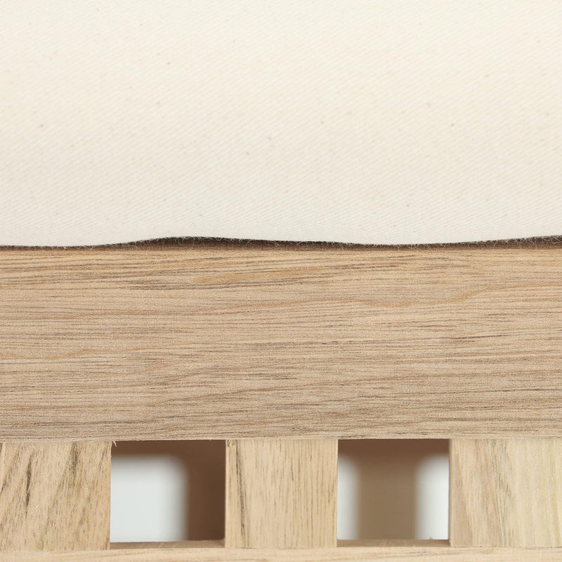 Laundry Basket with Seat Walnut 50x39x39CM