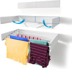 Laundry Drying Rack Wall Mounted Retractable Clothes 25KG