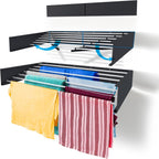 Laundry Drying Rack Wall Mounted Retractable Clothes 25KG