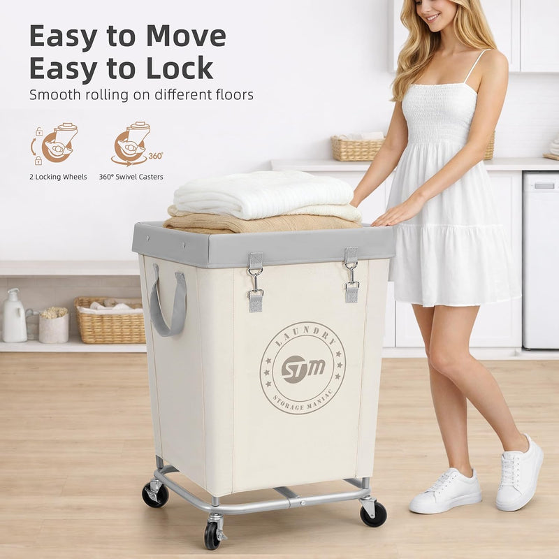 Laundry Hamper with Heavy Duty Steel Frame 320