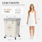 Laundry Hamper with Heavy Duty Steel Frame 320