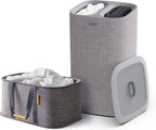 Laundry Set Hold-All 35L Collapsible Washing Basket (2 Piece)