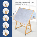 Lavievert Piece Jigsaw Puzzle Table with Legs Cover