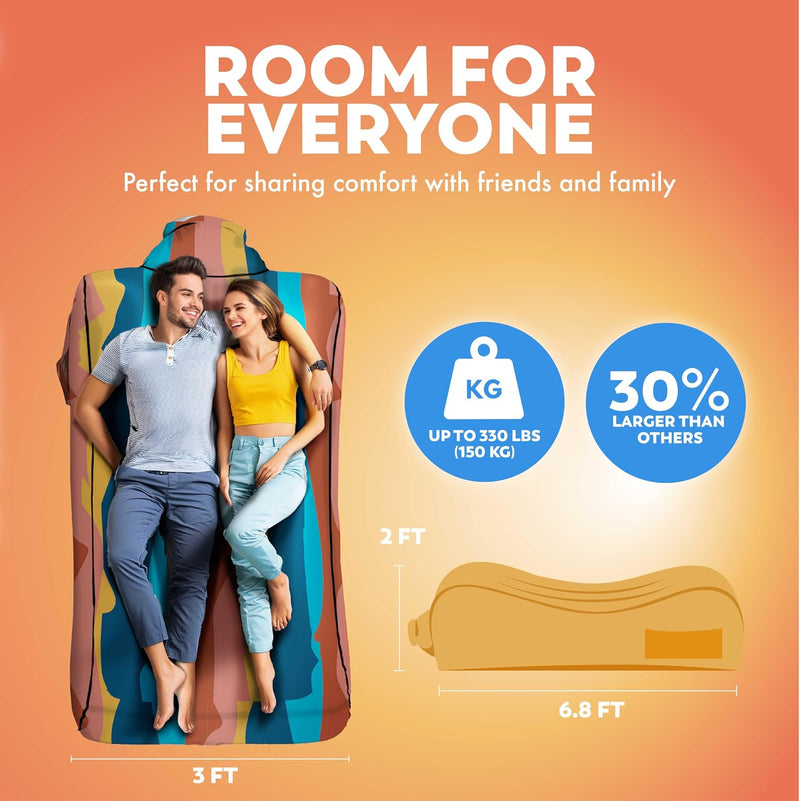 Lazybone Inflatable Couch Ultimate Lounger for Maximum Chill
