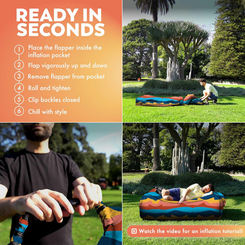 Lazybone Inflatable Couch Ultimate Lounger for Maximum Chill