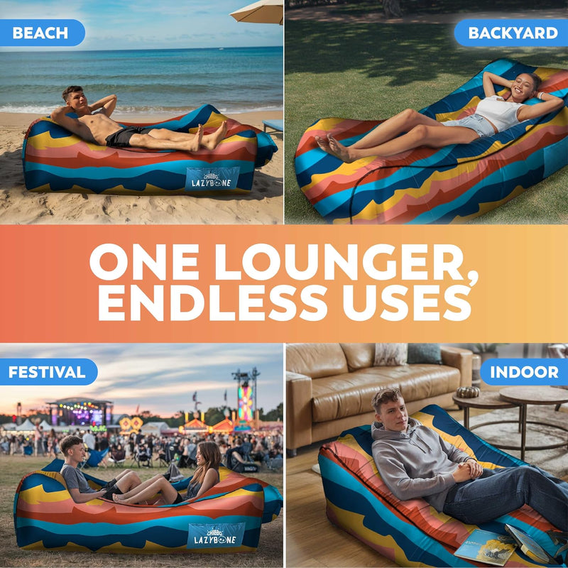 Lazybone Inflatable Couch Ultimate Lounger for Maximum Chill