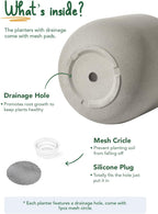 Le Tauci Pots for Plants Ceramic
