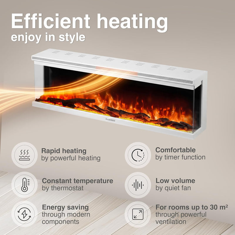 Lea Pro 60 Electric Fire with Heater