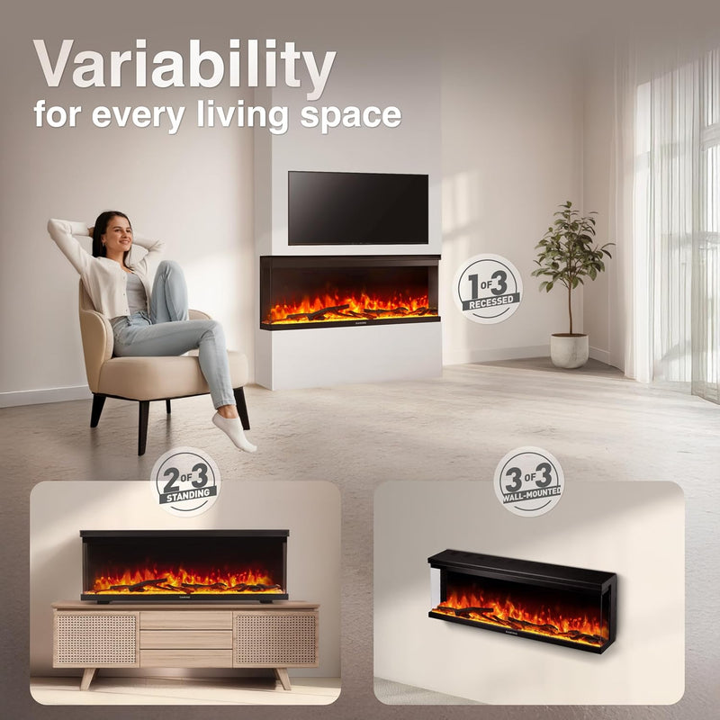 Lea Pro 60 Electric Fire with Heater