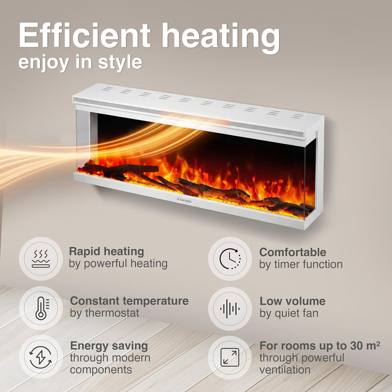 Lea Pro 60 Electric Fire with Heater