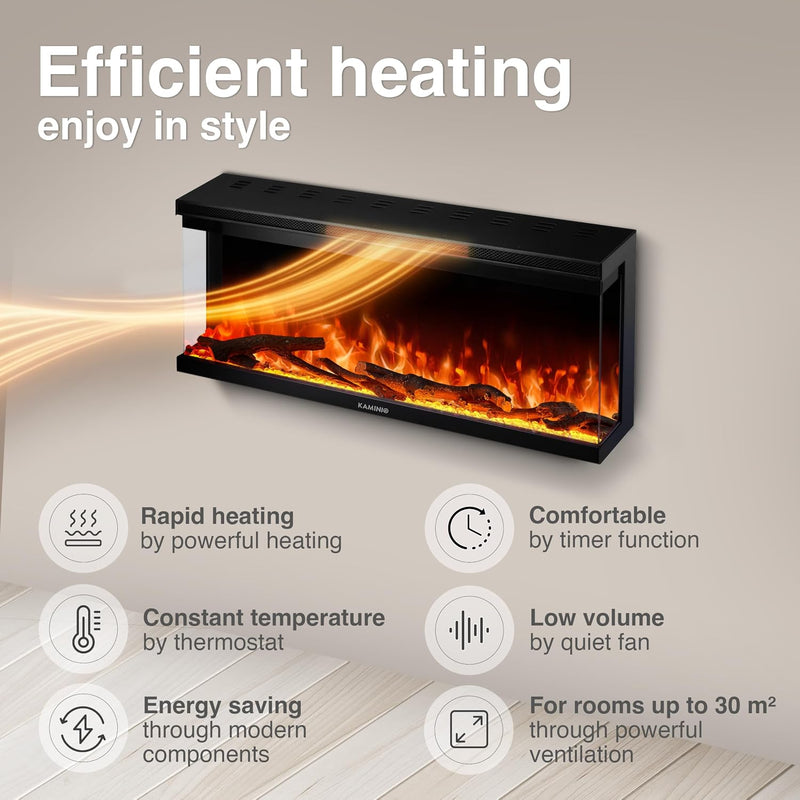 Lea Pro 60 Electric Fire with Heater
