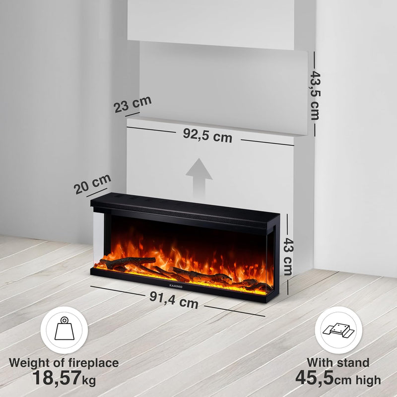 Lea Pro 60 Electric Fire with Heater